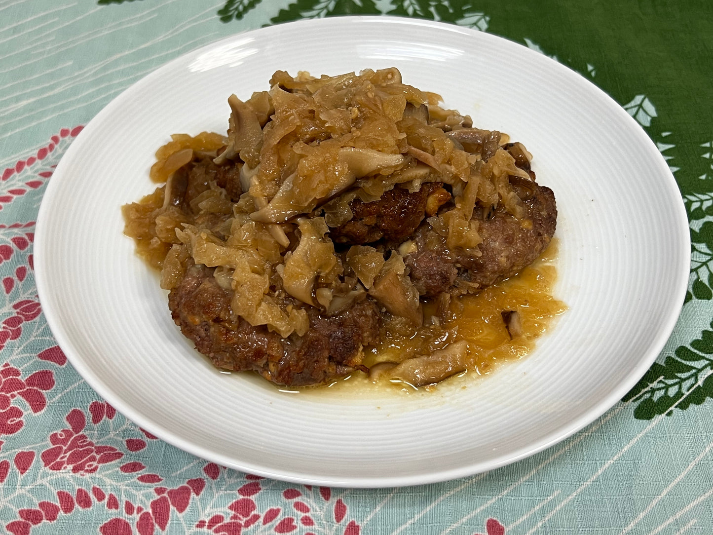 冷蔵単品 豆腐入り和風ハンバーグ椎茸ソース