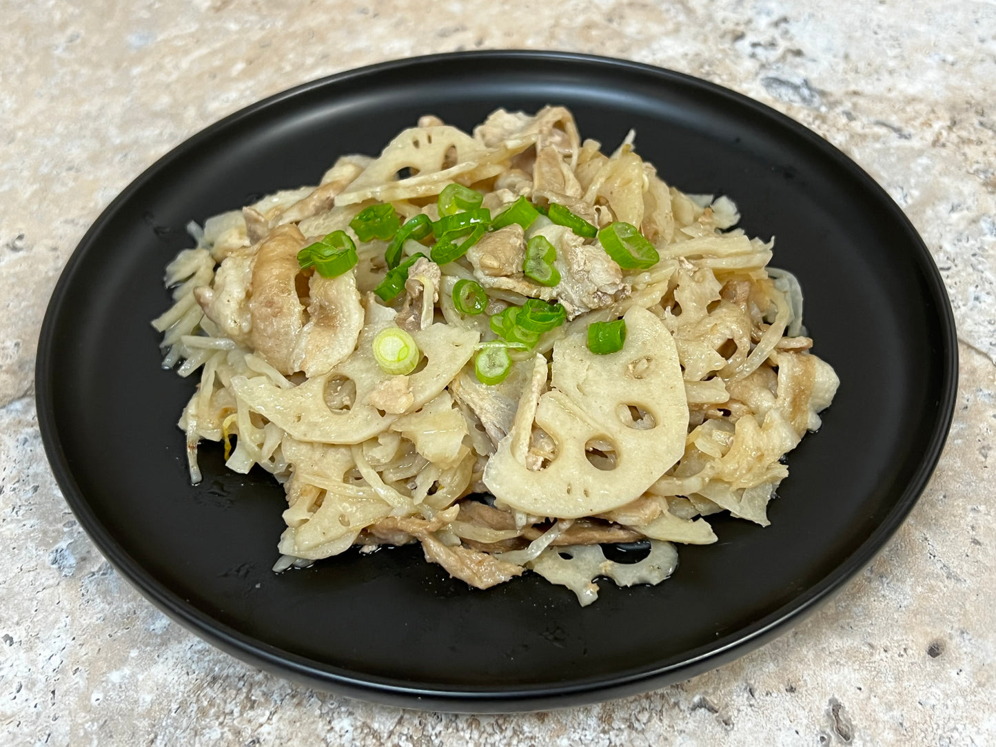 (S)Frozen Pork Belly and Lotus Root Butter Oyster Sauce
