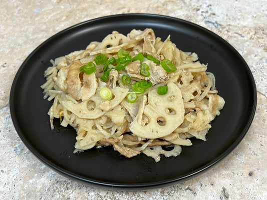 (S)Frozen Pork Belly and Lotus Root Butter Oyster Sauce