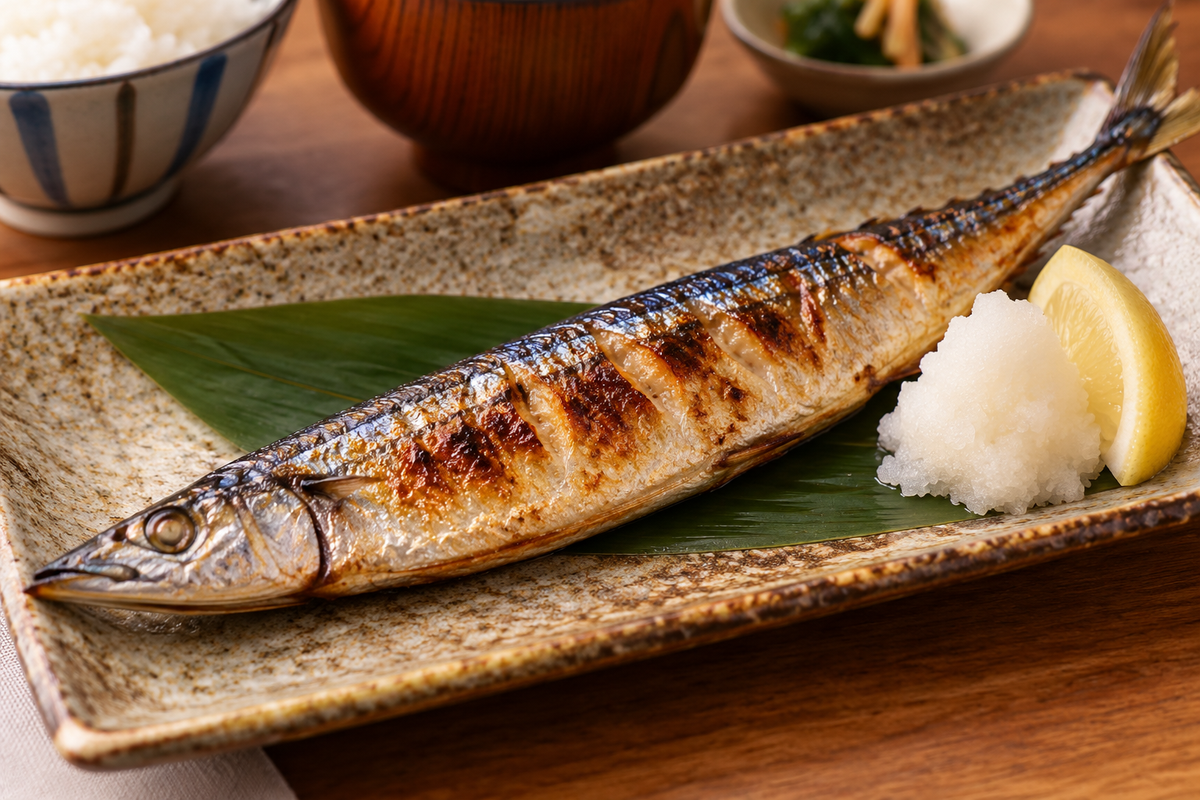 Fresh Grilled Samma (saury)